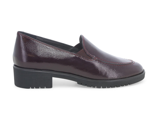 Melluso donna mocassini comfort in vernice bordeaux R35500B-218406